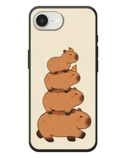 Чехол для iPhone 17e с картинкой «Башня из капибар» Чехол для iPhone 17e с картинкой «Башня из капибар»