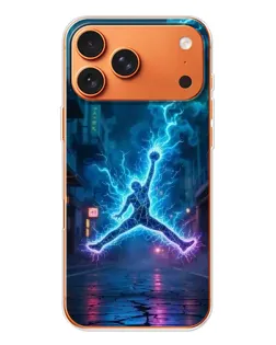 Чехол для Apple iPhone 18 Pro Max с картинкой «Jordan Gold Jumpman»