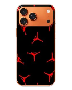 Чехол для Apple iPhone 18 Pro Max с картинкой «Jordan Red Pattern»
