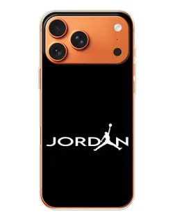 Чехол для Apple iPhone 18 Pro Max с картинкой «Jordan White Logo»