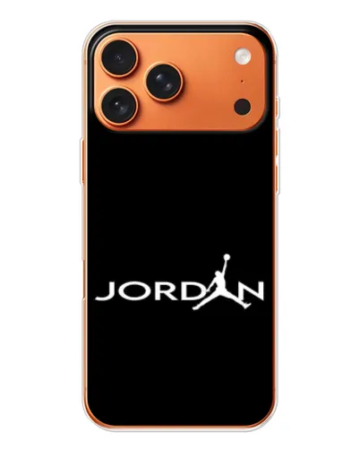 Чехол для Apple iPhone 18 Pro Max с картинкой «Jordan White Logo»