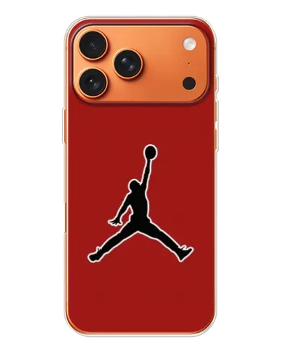 Чехол для Apple iPhone 18 Pro Max с картинкой «Jordan Red Back»