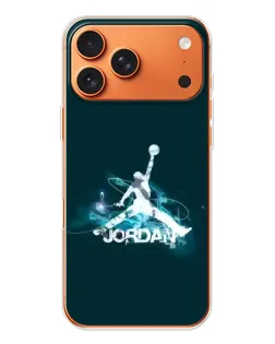 Чехол для Apple iPhone 18 Pro Max с картинкой «Jordan Blue Fire»