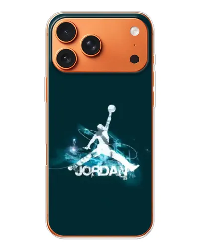 Чехол для Apple iPhone 18 Pro Max с картинкой «Jordan Blue Fire»