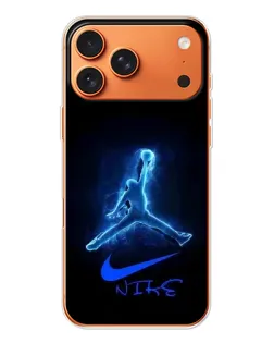 Чехол для Apple iPhone 18 Pro Max с картинкой «Jordan Neon Blue»