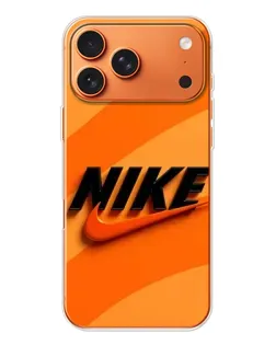 Чехол для Apple iPhone 18 Pro Max с картинкой «Оранжевый драйв Nike»