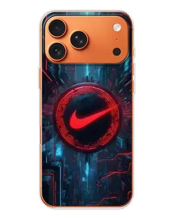 Чехол для Apple iPhone 18 Pro Max с картинкой «Техногенный стиль Nike» Чехол для Apple iPhone 18 Pro Max с картинкой «Техногенный стиль Nike»
