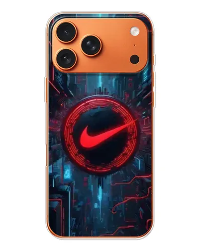 Чехол для Apple iPhone 18 Pro Max с картинкой «Техногенный стиль Nike»