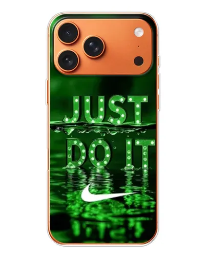 Чехол для Apple iPhone 18 Pro Max с картинкой «Зеленый неоновый Nike»