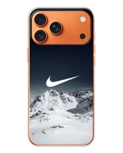 Чехол для Apple iPhone 18 Pro Max с картинкой «Nike — зимние горы» Чехол для Apple iPhone 18 Pro Max с картинкой «Nike — зимние горы»