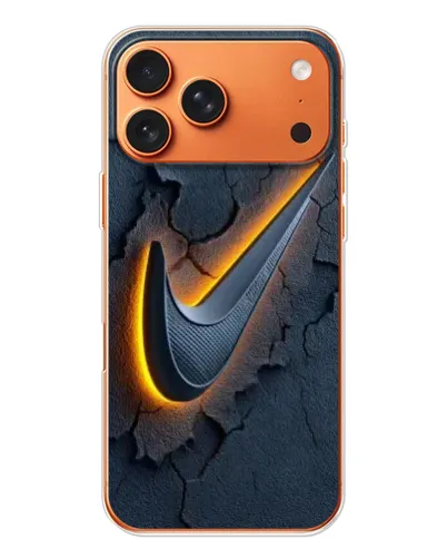 Чехол для Apple iPhone 18 Pro Max с картинкой «Объемный логотип Найк»