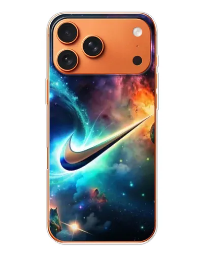 Чехол для Apple iPhone 18 Pro Max с картинкой «Космический Nike Swoosh»