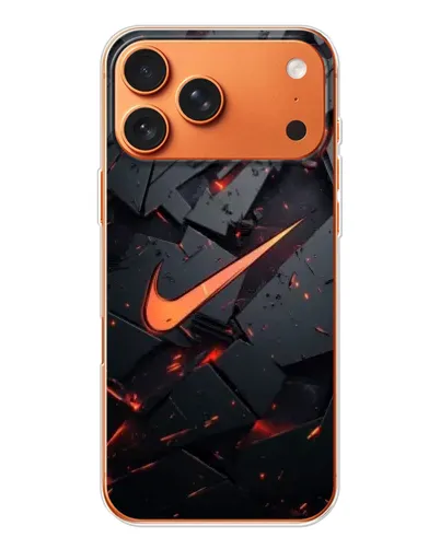 Чехол для Apple iPhone 18 Pro Max с картинкой «Nike — эффект разломов»
