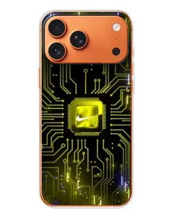 Чехол для Apple iPhone 18 Pro Max с картинкой «Nike — золотая искра» Чехол для Apple iPhone 18 Pro Max с картинкой «Nike — золотая искра»