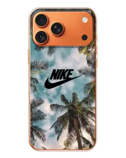 Чехол для Apple iPhone 18 Pro Max с картинкой «Тропический принт Nike» Чехол для Apple iPhone 18 Pro Max с картинкой «Тропический принт Nike»