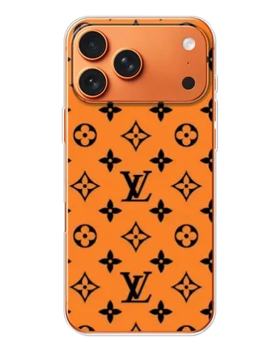 Чехол для Apple iPhone 18 Pro Max с картинкой «Оранжевый стиль LV»