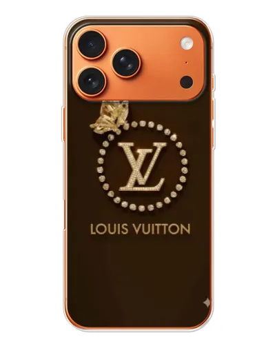 Чехол для Apple iPhone 18 Pro Max с картинкой «LV — золотая печать»