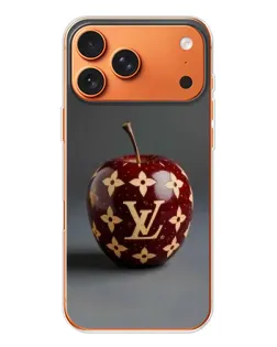 Чехол для Apple iPhone 18 Pro Max с картинкой «Красное яблоко LV»