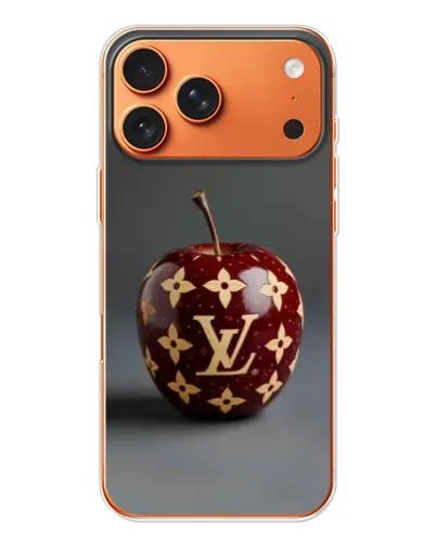 Чехол для Apple iPhone 18 Pro Max с картинкой «Красное яблоко LV»
