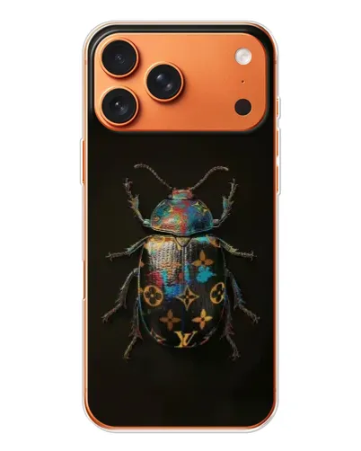 Чехол для Apple iPhone 18 Pro Max с картинкой «LV — мраморный принт»