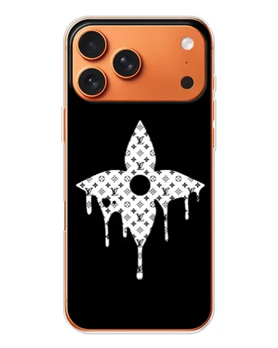 Чехол для Apple iPhone 18 Pro Max с картинкой «Цветочная монограмма»