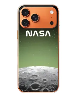 Чехол для Apple iPhone 18 Pro Max с картинкой «NASA — лунный градиент» Чехол для Apple iPhone 18 Pro Max с картинкой «NASA — лунный градиент»