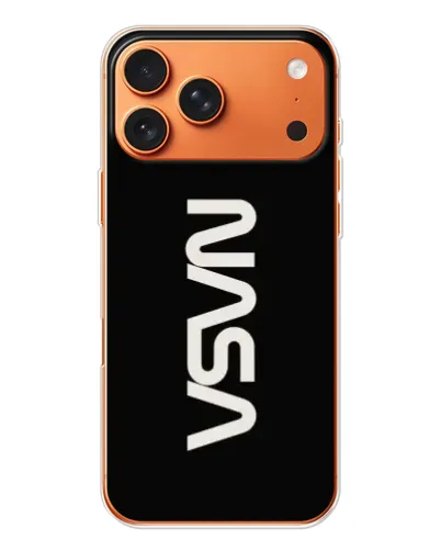 Чехол для Apple iPhone 18 Pro Max с картинкой «NASA — вертикальный логотип»