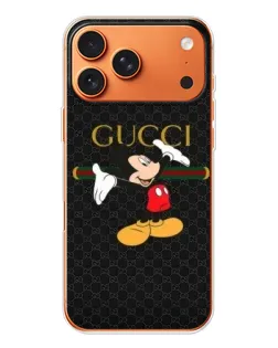 Чехол для Apple iPhone 18 Pro Max с картинкой «Микки Маус Gucci»