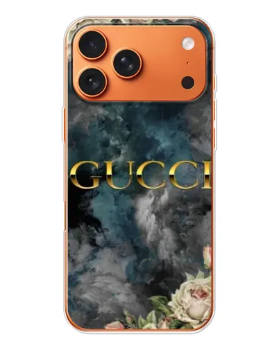Чехол для Apple iPhone 18 Pro Max с картинкой «Абстрактные цветы Gucci»