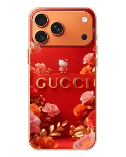 Чехол для Apple iPhone 18 Pro Max с картинкой «Gucci — золотой сад»