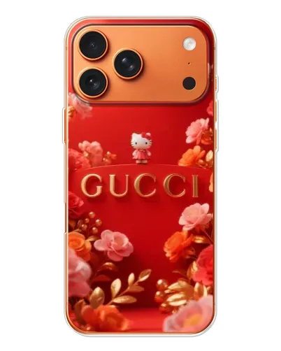 Чехол для Apple iPhone 18 Pro Max с картинкой «Gucci — золотой сад»
