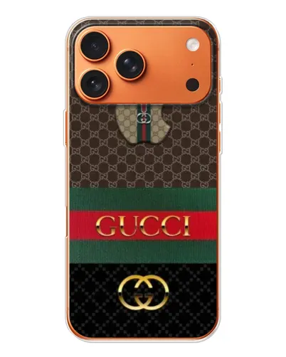 Чехол для Apple iPhone 18 Pro Max с картинкой «Gucci — брендированный десерт»