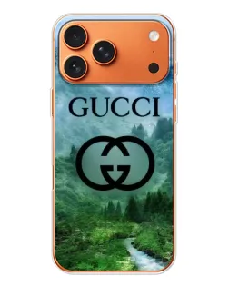 Чехол для Apple iPhone 18 Pro Max с картинкой «Gucci — горный пейзаж»
