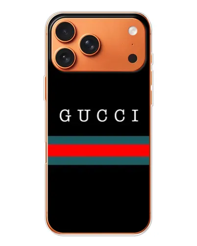 Чехол для Apple iPhone 18 Pro Max с картинкой «Gucci — красный пояс»