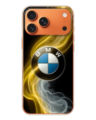 Чехол для Apple iPhone 18 Pro Max с картинкой «Золотистый дым BMW»