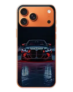 Чехол для Apple iPhone 18 Pro Max с картинкой «BMW на мокрой дороге»