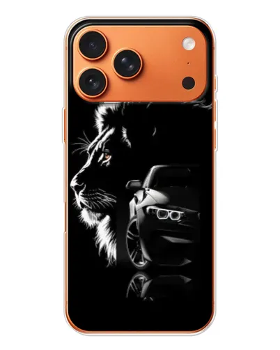 Чехол для Apple iPhone 18 Pro Max с картинкой «BMW и лев»