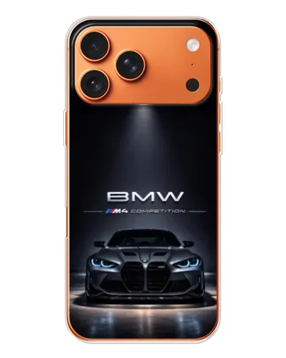 Чехол для Apple iPhone 18 Pro Max с картинкой «BMW сквозь ночной город» Чехол для Apple iPhone 18 Pro Max с картинкой «BMW сквозь ночной город»