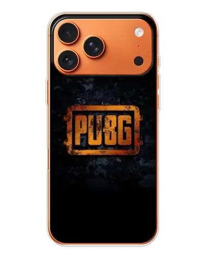 Чехол для Apple iPhone 18 Pro Max с картинкой «PUBG — золотой логотип»