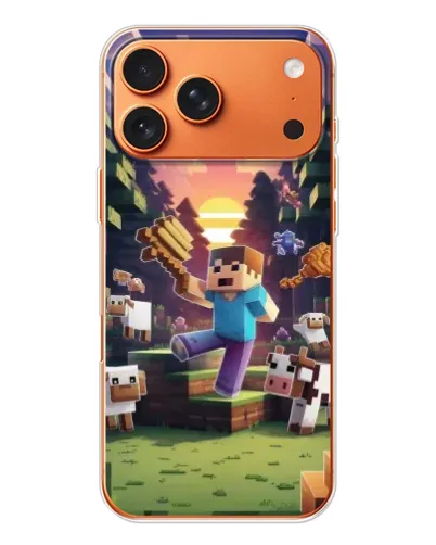 Чехол для Apple iPhone 18 Pro Max с картинкой «Стив на ферме» Чехол для Apple iPhone 18 Pro Max с картинкой «Стив на ферме»