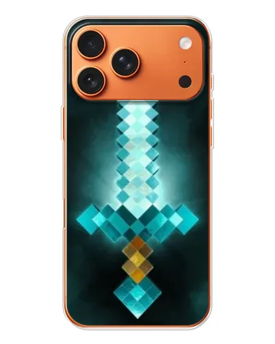 Чехол для Apple iPhone 18 Pro Max с картинкой «Алмазный меч неон» Чехол для Apple iPhone 18 Pro Max с картинкой «Алмазный меч неон»