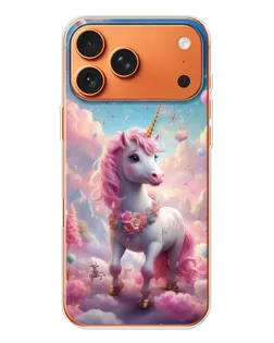 Чехол для Apple iPhone 18 Pro Max с картинкой «Единорог среди облаков»
