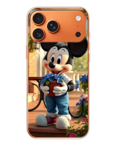 Чехол для Apple iPhone 18 Pro Max с картинкой «Микки садовод»