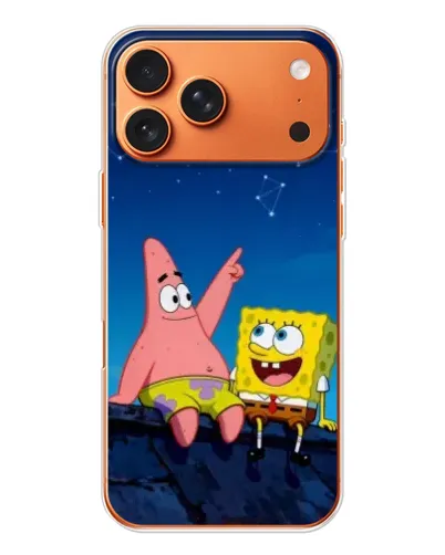 Чехол для Apple iPhone 18 Pro Max с картинкой «Губка Боб и Патрик ночью» Чехол для Apple iPhone 18 Pro Max с картинкой «Губка Боб и Патрик ночью»