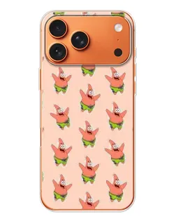 Чехол для Apple iPhone 18 Pro Max с картинкой «Патрик Стар паттерн»