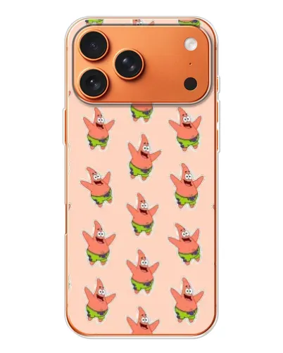 Чехол для Apple iPhone 18 Pro Max с картинкой «Патрик Стар паттерн» Чехол для Apple iPhone 18 Pro Max с картинкой «Патрик Стар паттерн»