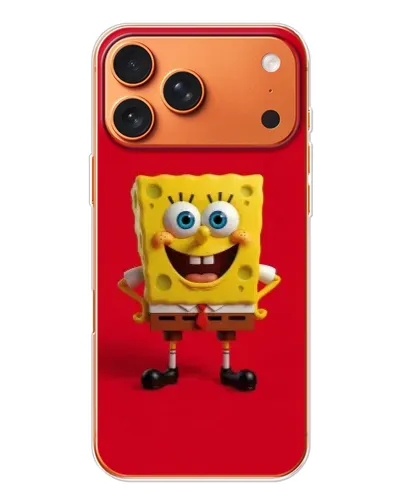 Чехол для Apple iPhone 18 Pro Max с картинкой «Спанч Боб на красном» Чехол для Apple iPhone 18 Pro Max с картинкой «Спанч Боб на красном»