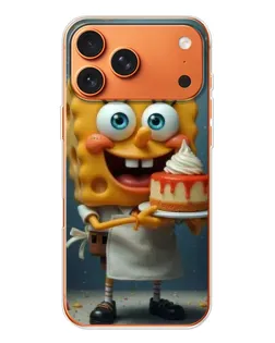 Чехол для Apple iPhone 18 Pro Max с картинкой «Повар Спанч Боб»