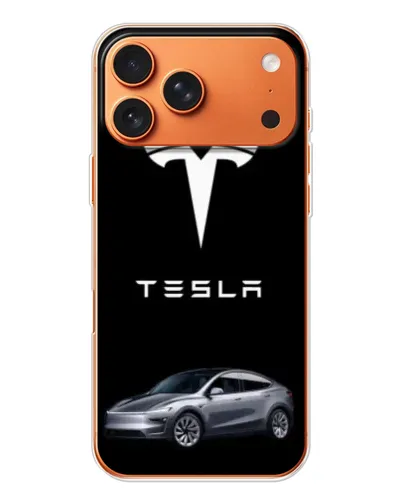 Чехол для Apple iPhone 18 Pro Max с картинкой «Tesla Model Y»