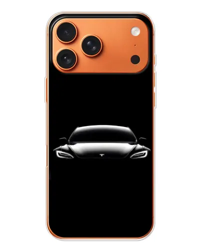 Чехол для Apple iPhone 18 Pro Max с картинкой «Фары Tesla Night»